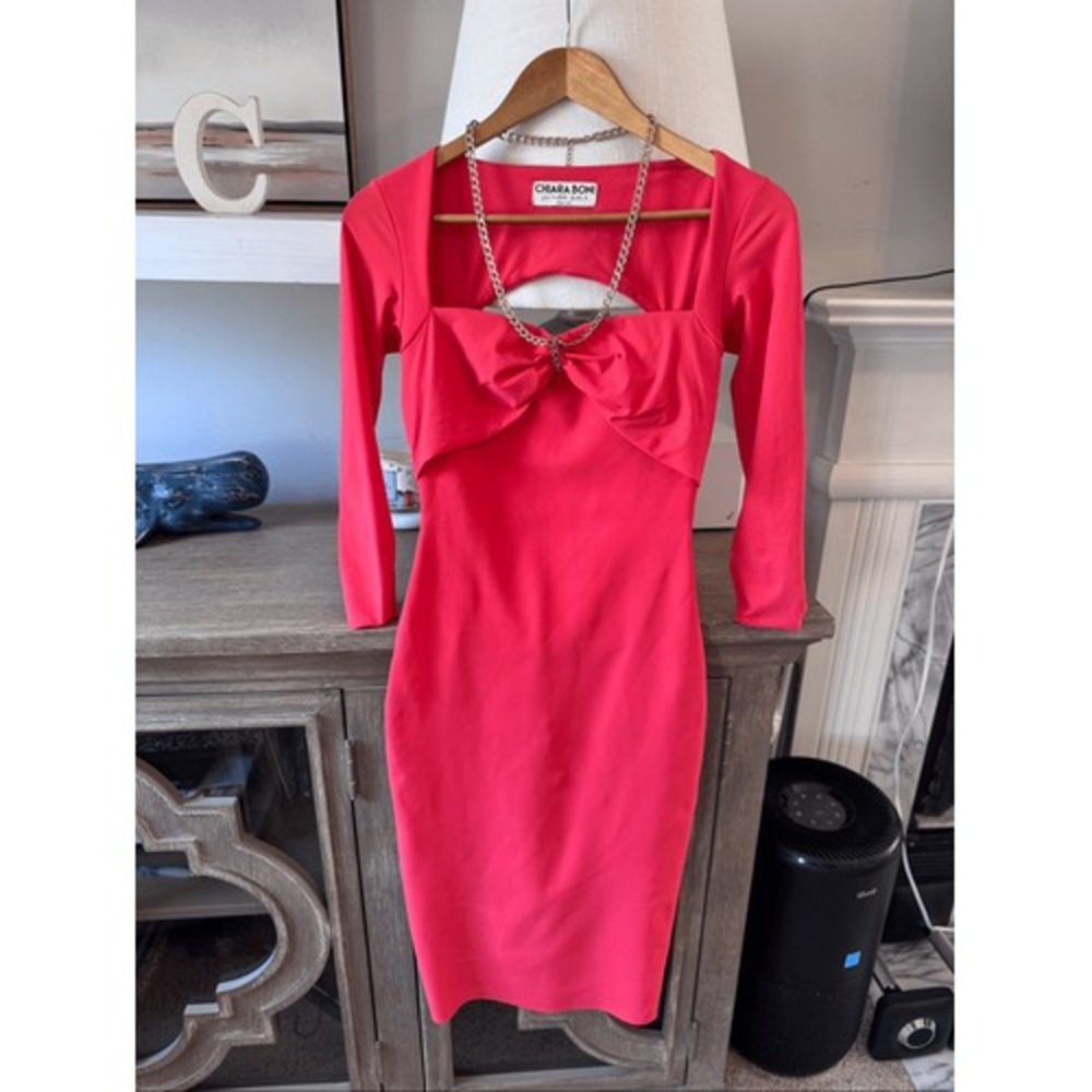 Chiara Boni La Petite Robe Sheath Dress Womens Coral 38